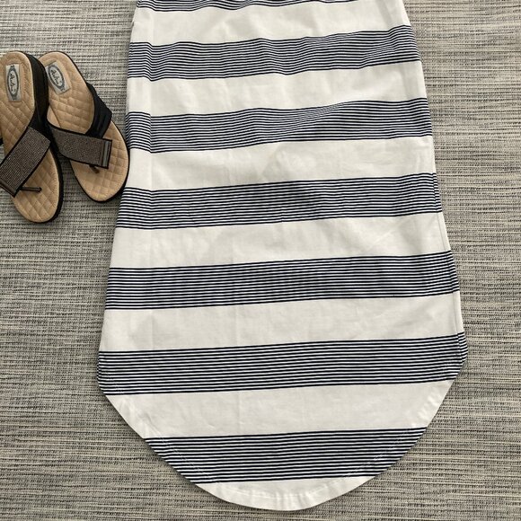 Roxy Ocean Stripe High Low Tulip Midi Skirt Medium - Picture 8 of 9